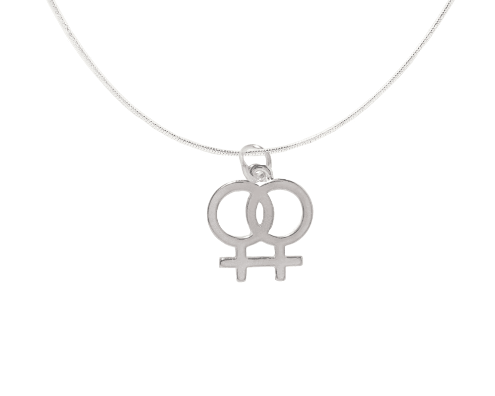 Lesbian Same Sex Female Symbol Charm Necklaces, LGBTQ Gay Pride Awareness –  We are Pride