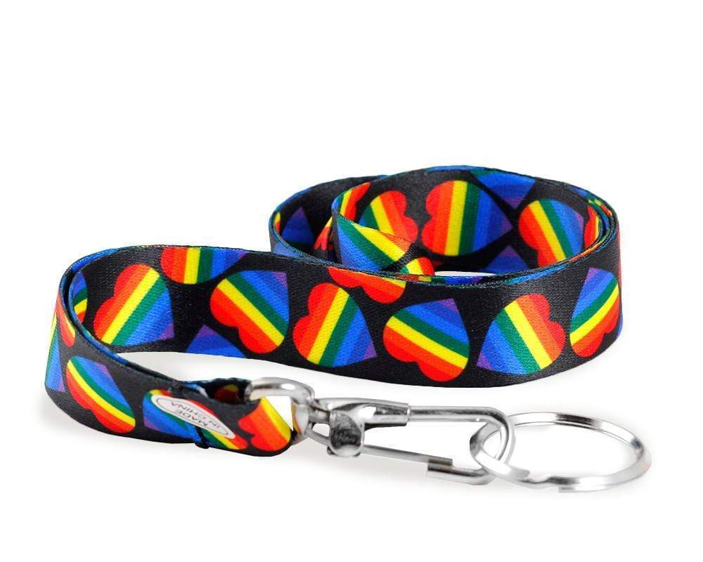 Bulk Rainbow Flag Lanyards, Bulk Gay Pride Badge Holders