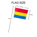 Bulk Small Pansexual Flags on a Stick