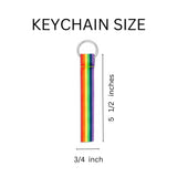 Bulk Gay Pride Rainbow Flag Lanyard Style Keychains for Resell, PRIDE