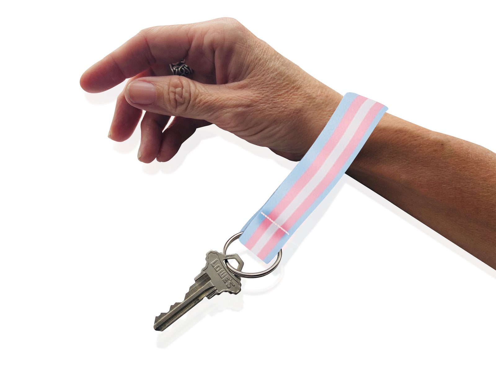 Transgender Flag Lanyard Style Keychains