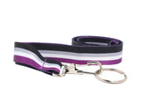 Asexual Flag Colored Striped Lanyards, LGBTQ Badge Holders in Bulk - We Are Pride