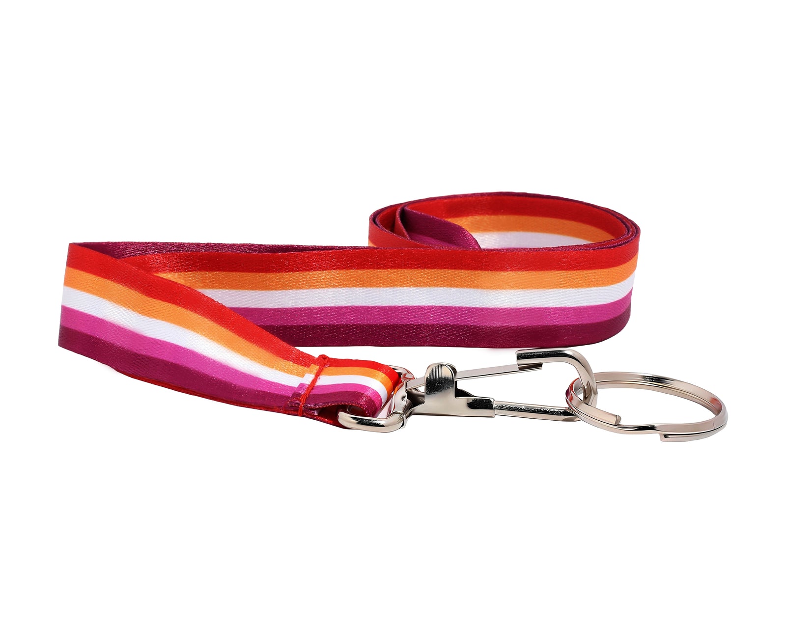 Lesbian Flag Striped Colored Lanyards LGBTQ Gay Pride Awareness