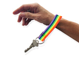 Bulk Gay Pride Rainbow Flag Lanyard Style Keychains for Resell, PRIDE