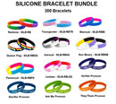 Silicone Bracelet Variety Pack Bundle (300 Pieces)