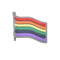 Bulk Rainbow Flag Shaped Silicone Pins, Cheap LGBTQ Gay Pride Lapel Pins