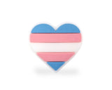 Transgender Flag Heart Pins, LGBTQ Gay Pride Awareness