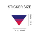 Bisexual Triangle Shaped Stickers, LGBTQ Gay Pride Awareness - We Are Pride Wholesale