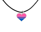 Black Cord Wholesale Bisexual Heart Necklaces Wholesale