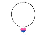 Black Cord Wholesale Bisexual Heart Necklaces Wholesale