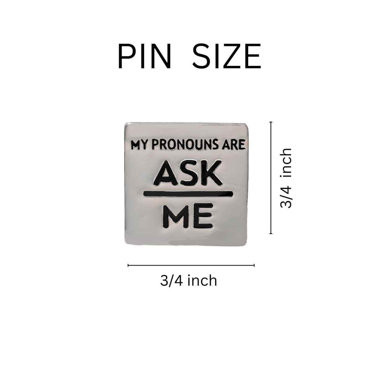 Bulk Ask Me My Pronoun Pins - Affordable Rainbow Pride Accessory Packs