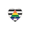 Wholesale Bulk Pack of Heterosexual Straight Ally Heart Flag Pins - Show Your Support and Pride!