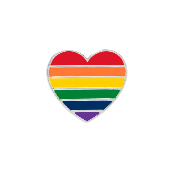 Bulk Pack of Vibrant Rainbow Heart Pins - Ideal for LGBTQ Support and Pride Celebrations