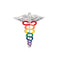 Bulk Pack Rainbow Medical Caduceus Pins - Perfect for Pride Celebrations