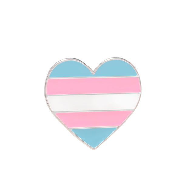 Bulk Transgender Heart Shaped Pins - Budget-Friendly LGBTQ Tribute Pins