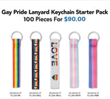 Bulk Gay Pride Flag Keychains for Pride Parades, Events