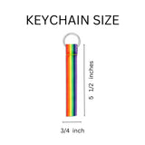 Bulk Gay Pride Flag Keychains for Pride Parades, Events