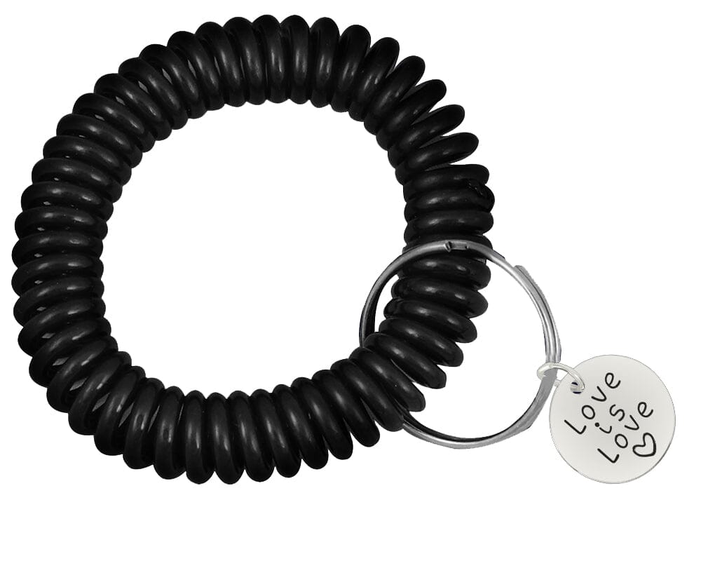 Gay Pride LGBTQ Charm Elastic Keychain Bracelets (Pick Your Charm)