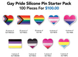 Gay Pride Silicone Pin Variety Pack