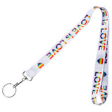 Love is Love Bulk Rainbow Heart Lanyards LGBTQ Gay Pride Awareness