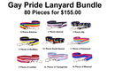 Bulk Gay Pride Flag Keychains for Pride Parades, Events