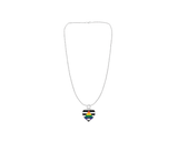 Heart Straight Ally LGBTQ Pride Necklaces, LGBTQ Gay Pride Awareness