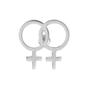 Same Sex Female Symbol Pins Wholesale, Bulk Lesbian LGBTQ Jewelry