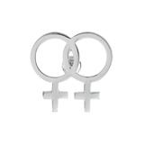 Same Sex Female Symbol Pins Wholesale, Bulk Lesbian LGBTQ Jewelry