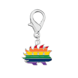 Libertarian Rainbow Porcupine Hanging Charms - We Are Pride