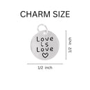 Love Is Love Circle Gay Pride Leather Cord Bracelets - We Are Pride Wholesale