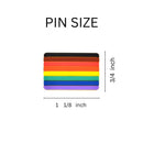 Bulk Philadelphia 8 Stripe Pride Rainbow Flag Silicone Pins