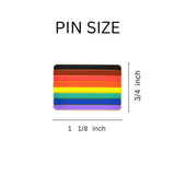 Bulk Philadelphia 8 Stripe Pride Rainbow Flag Silicone Pins