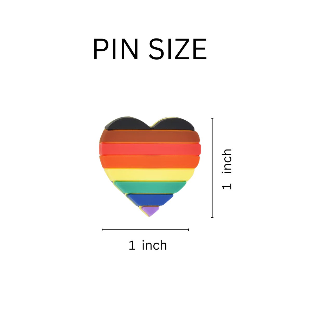 Philadelphia 8 Stripe Flag Pins in Bulk at Low Prices, Gay Pride Pins