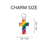 Rainbow Cross Gay Pride Hanging Charms - We are Pride