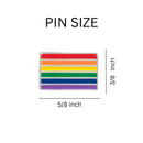 Rainbow Flag Pins, Gay Pride Rainbow Pins for LGBTQ+ Month