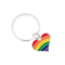 Rainbow Heart Keychains Wholesale, Gay Pride Awareness Jewelry