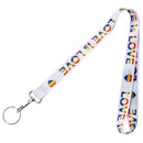 Rainbow Love Is Love Lanyards, Gay Pride Lanyard Badge Holders