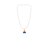 Bulk Rainbow Shaped Triangle Charm Necklaces, LGBTQ Gay Pride Awareness