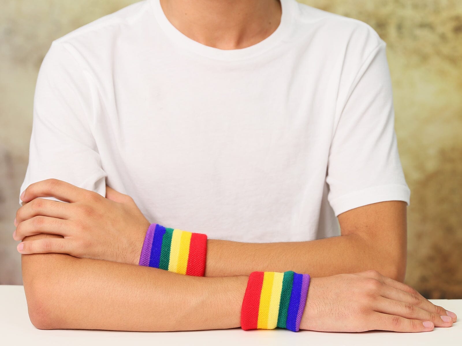 Rainbow Sweatbands, Gay Pride Sweatbands for Sports Teams