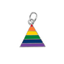 Triangle Bulk Rainbow Charms Wholesale, Gay Pride Awareness Pendants