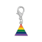 Bulk Rainbow Triangle Shaped Hanging Charm, LGBTQ Gay Pride Awarenesss, LGBTQ Gay Pride Awareness