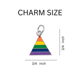 Rainbow Triangle Key Chains in Bulk Wholesale