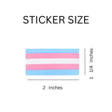 Rectangle Transgender Pride Stickers - We Are Pride Wholesale