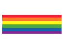 Rectangle Vinyl Bulk, Wholesale Rainbow Striped Banner, LGBTQ Gay Pride Awareness