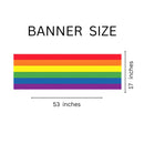 Rectangle Vinyl Bulk, Wholesale Rainbow Striped Banner, LGBTQ Gay Pride Awareness