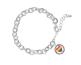 Rainbow Pride Chunky Charm Bracelets in Bulk - We Are Pride