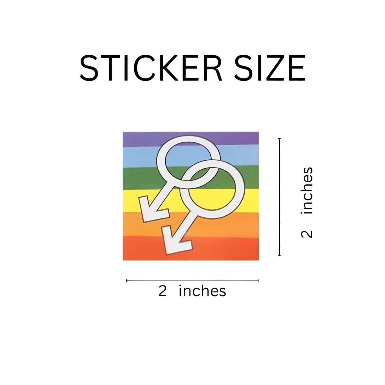 Same Sex Male Symbol Stickers Lgbtq Gay Pride Awareness We Are Pride 2043