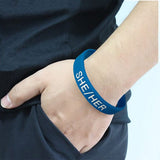 Bulk She Her Silicone Bracelets Wristbands - We Are Pride Wholesale