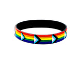 Daniel Quasar Flag Silicone Bracelet Wholesale, Gay Pride Wristbands