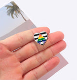 Straight Ally LGBTQ Heart Shaped Pins, LGBTQ Gay Pride Awareness